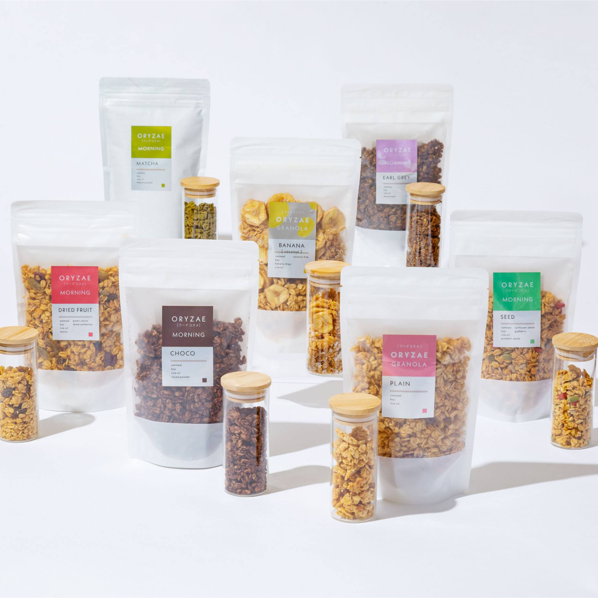 The most popular 3 types set (plain / chocolate / banana coconut)